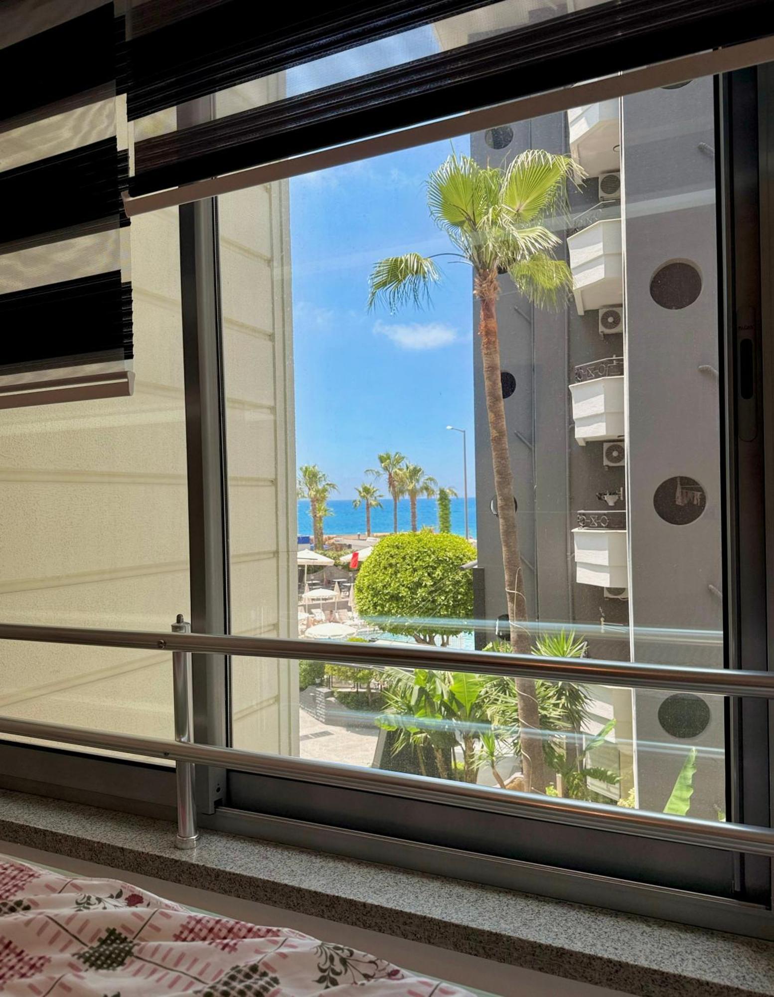 Sa Apartments! Beachfront Apartment With Sea View & Pool Alanya Luaran gambar